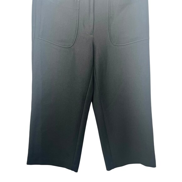 Loft Womens Petite Black Cropped Pants Cotton Viscose Blend Size 4P - Picture 11 of 13